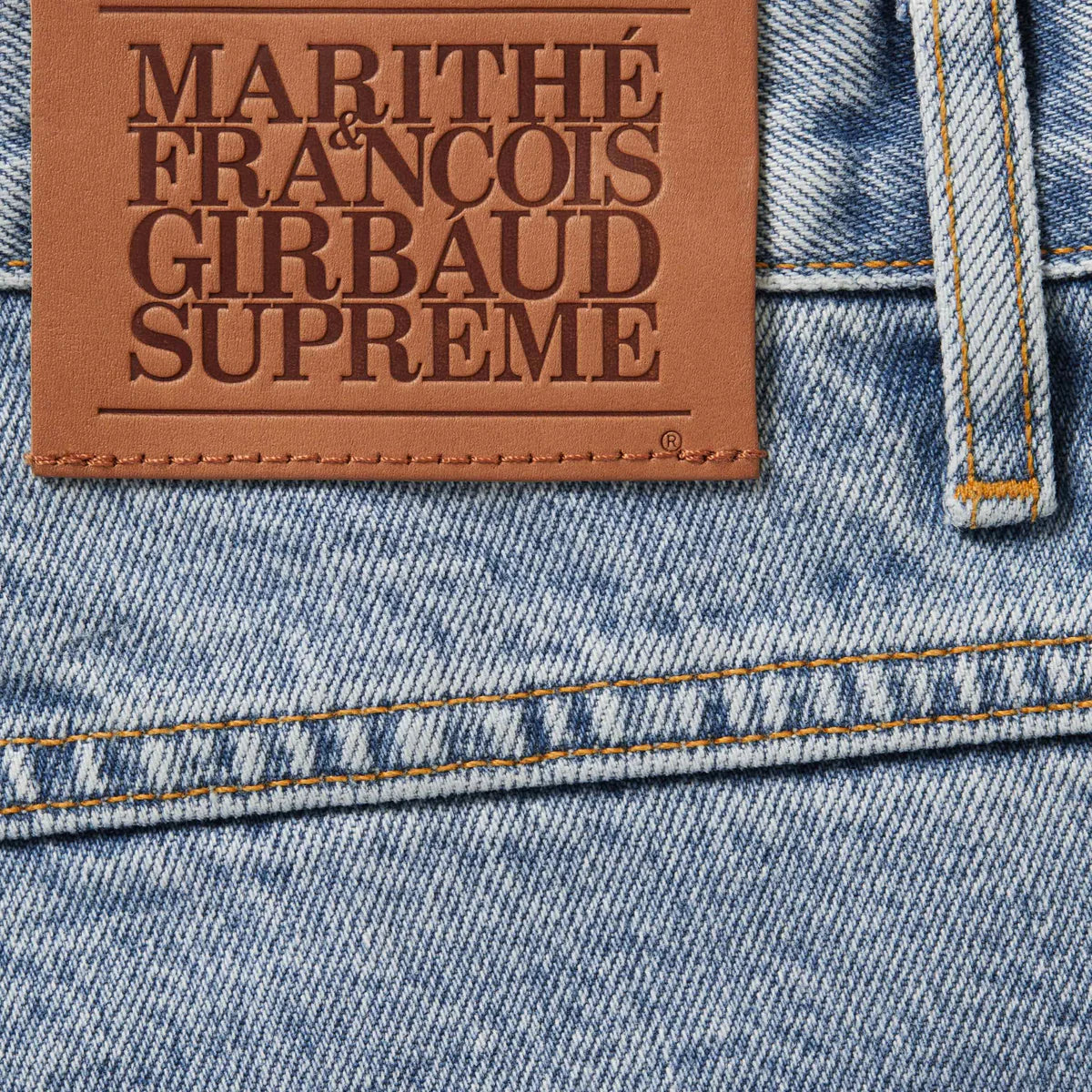 Supreme x Martithé + François Girbaud X-Seam Baggy Denim Short Washed Indigo