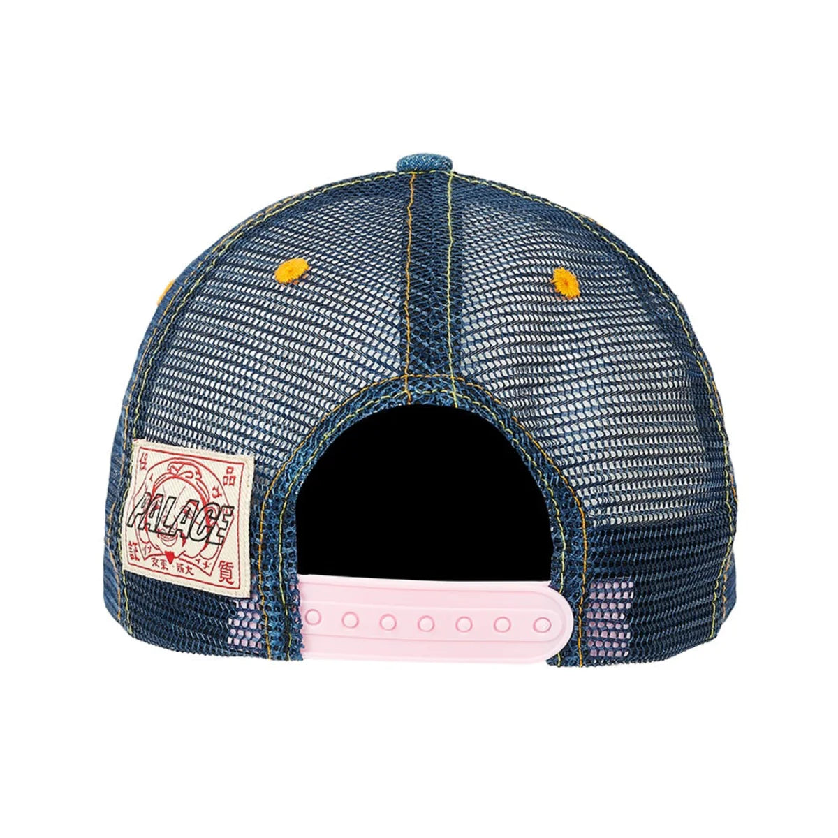 Palace x Evisu Denim And Mesh Trucker Stone Wash