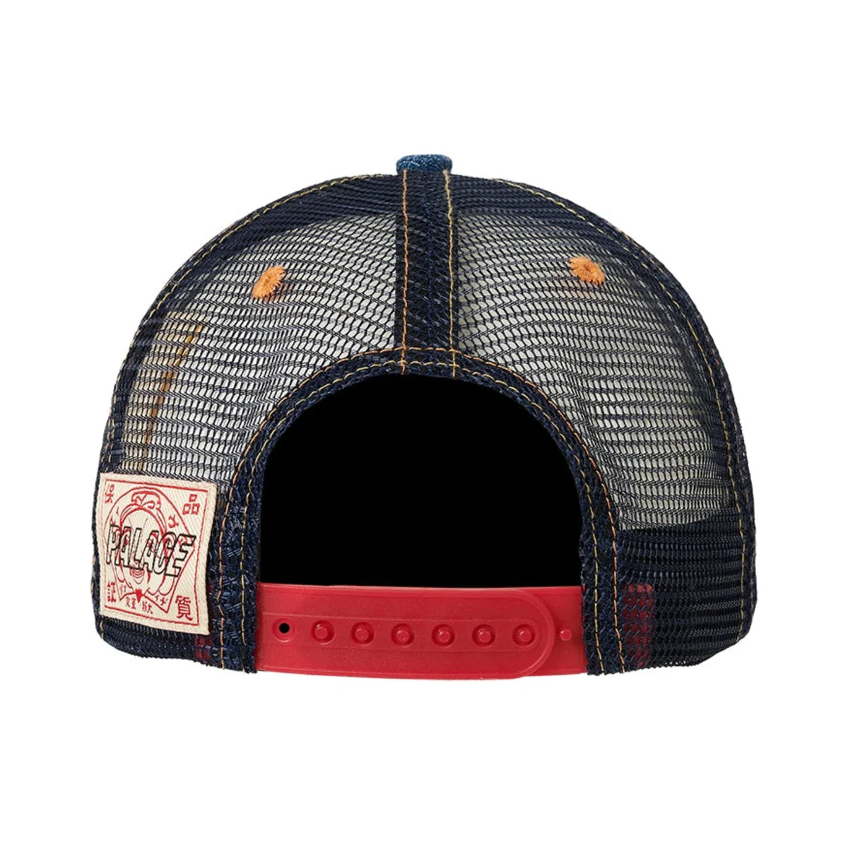 Palace x Evisu Dice Mesh Trucker Light Wash