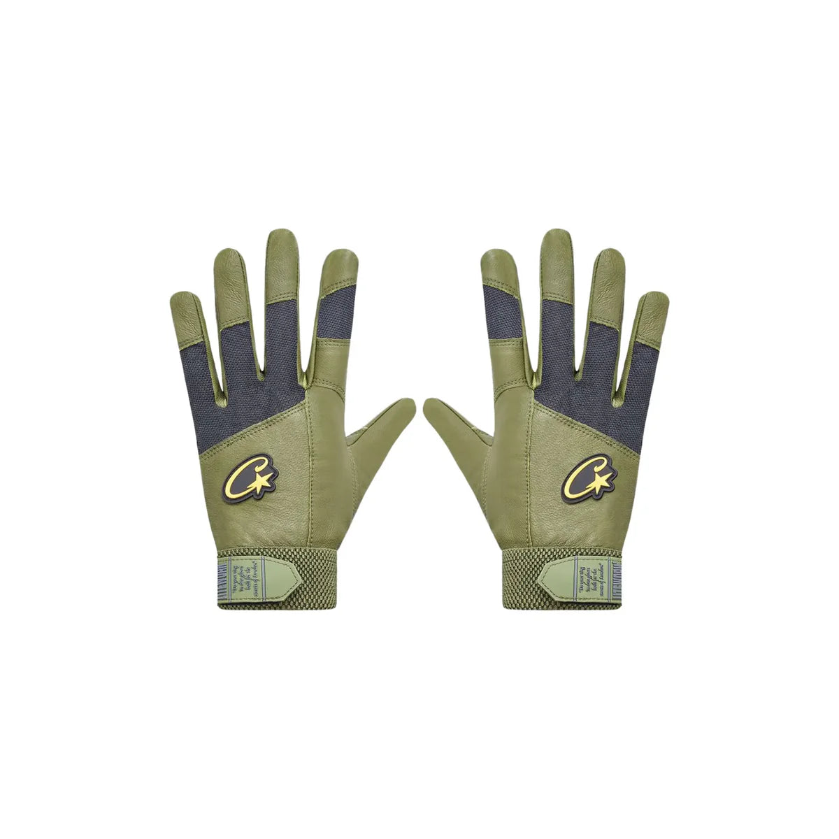 Corteiz Leathers Gloves Gutta Green