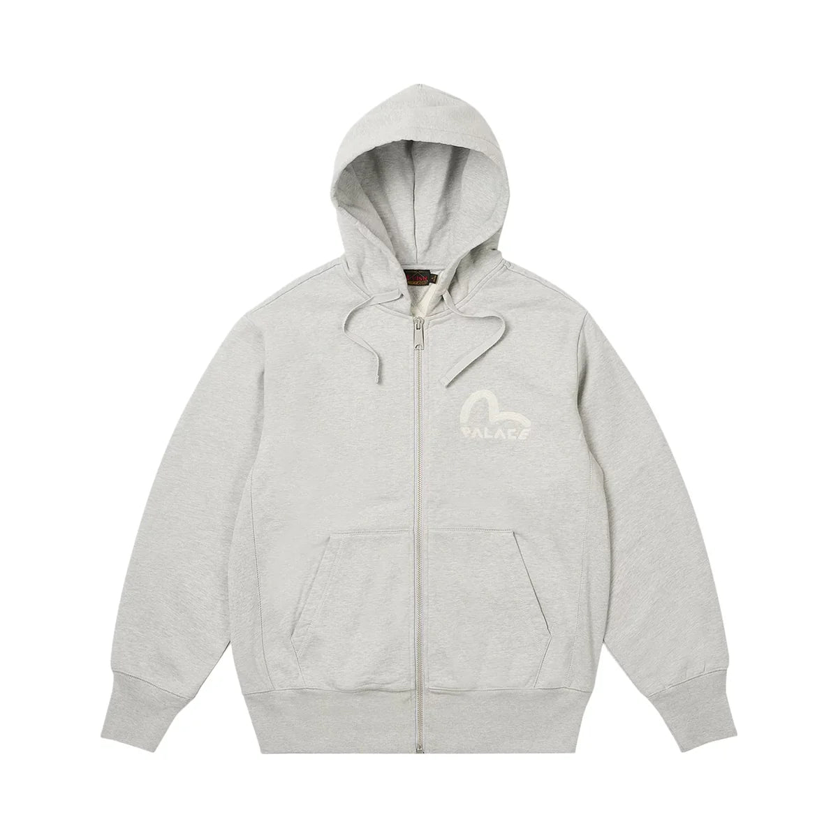 Palace x Evisu Zip Hood Grey Marl