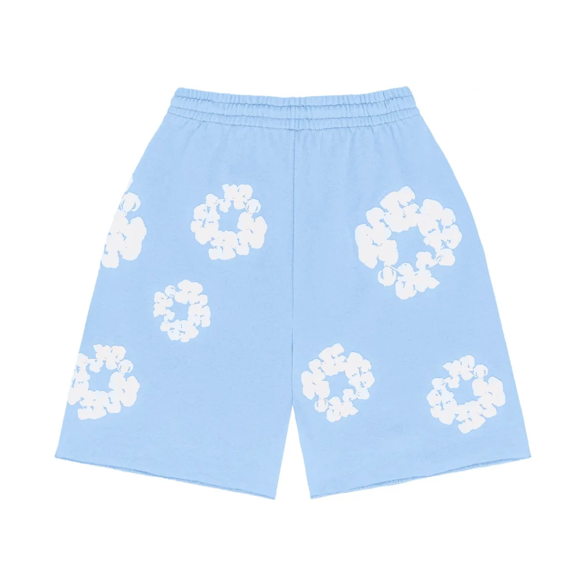 Denim Tears The Cotton Wreath Sweat Shorts Powder Blue
