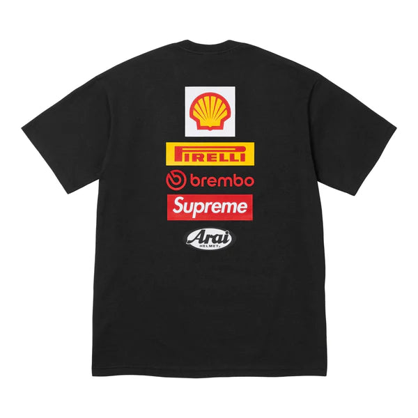 Supreme x Ducati Logos Tee Black