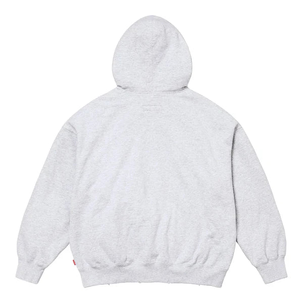 Supreme x MM6 Maison Margiela Zip Up Hooded Sweatshirt Ash Grey