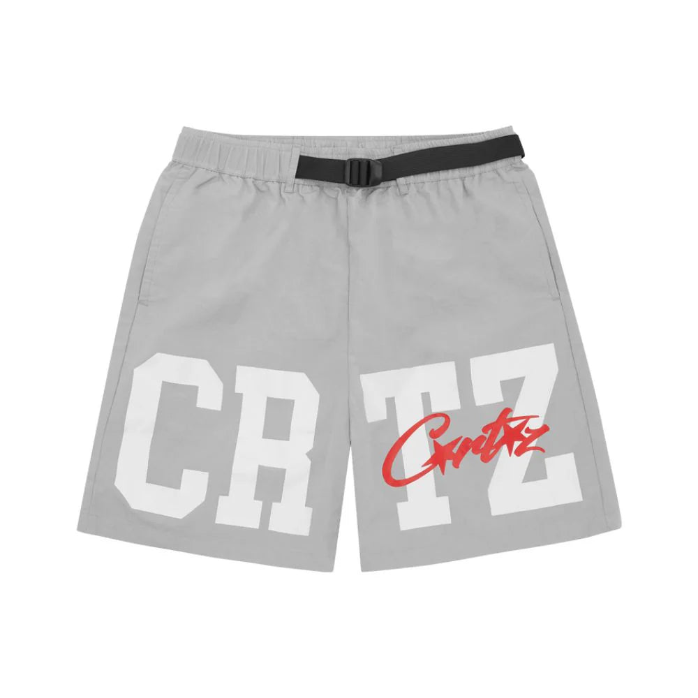 Corteiz CRTZ Nylon Shorts Grey