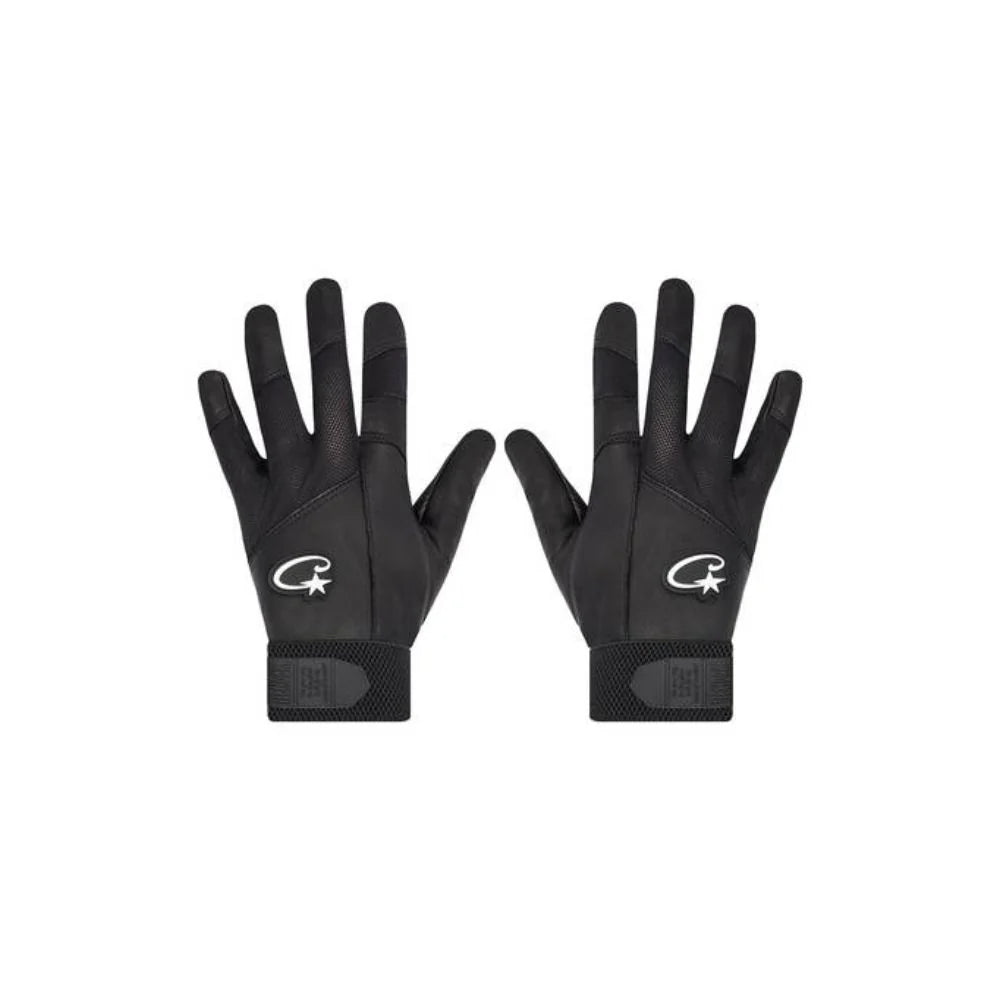 Corteiz Leather Gloves Black