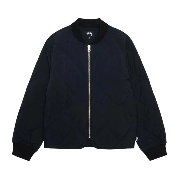 Stussy 8 Ball Quilted Liner Jacket Black